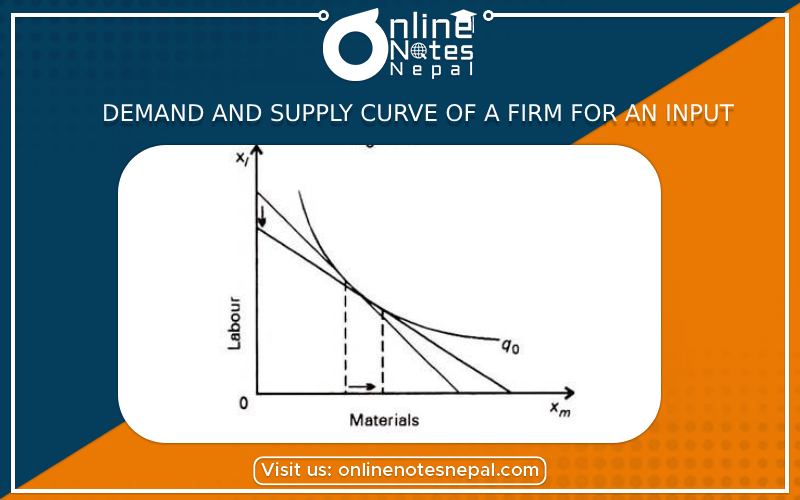 Demand and Supply Curve of a Firm for an Input Photo